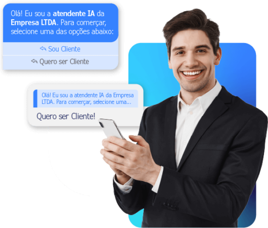 Chatbot integrado a diferentes canais de atendimento e vendas.