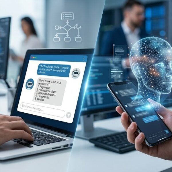 Entenda as diferenças entre Agentes de IA e chatbots tradicionais e descubra qual solução é mais indicada para o atendimento da sua empresa.